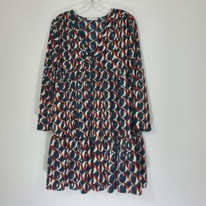 Vintage Love Multicolored V Neck Dress, Size Medium